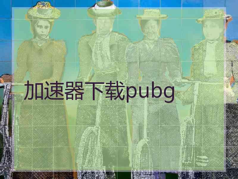 加速器下载pubg