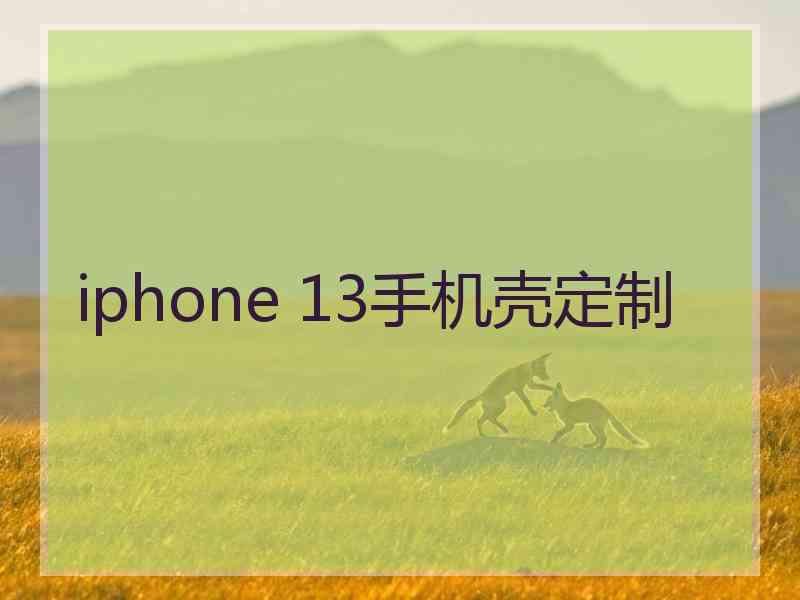 iphone 13手机壳定制