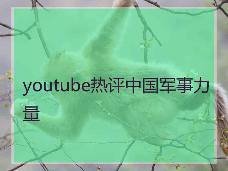 youtube热评中国军事力量