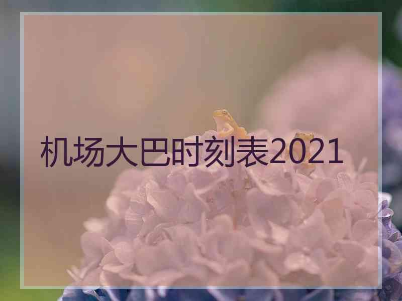 机场大巴时刻表2021