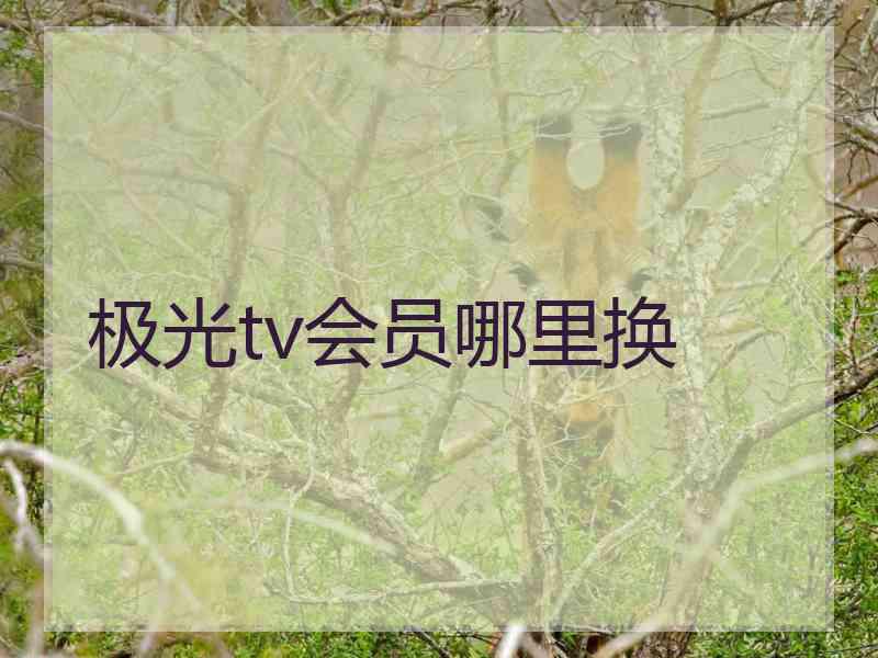 极光tv会员哪里换