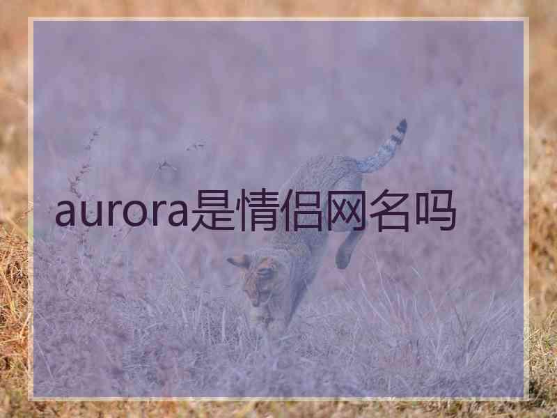 aurora是情侣网名吗