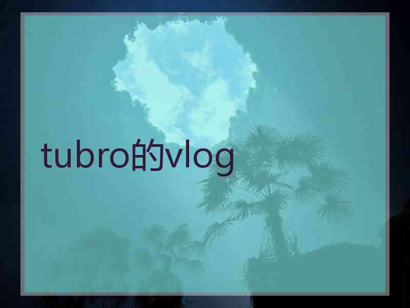 tubro的vlog