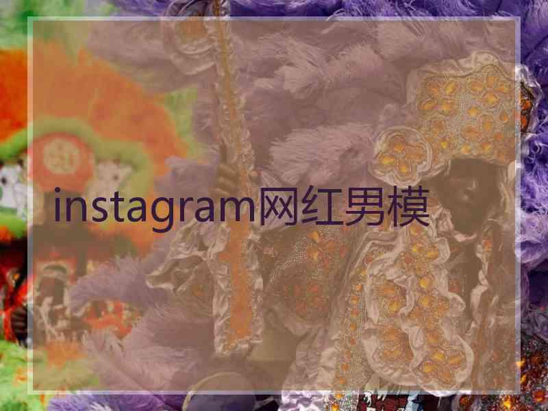 instagram网红男模