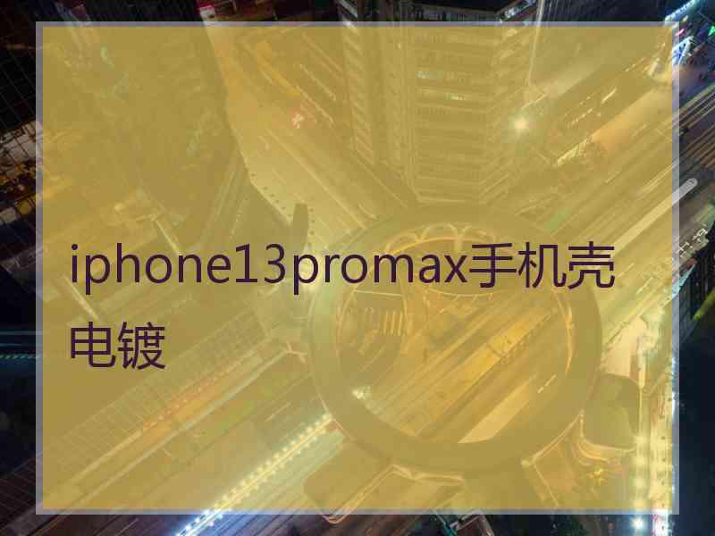 iphone13promax手机壳电镀