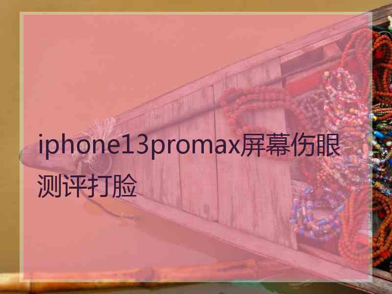 iphone13promax屏幕伤眼测评打脸