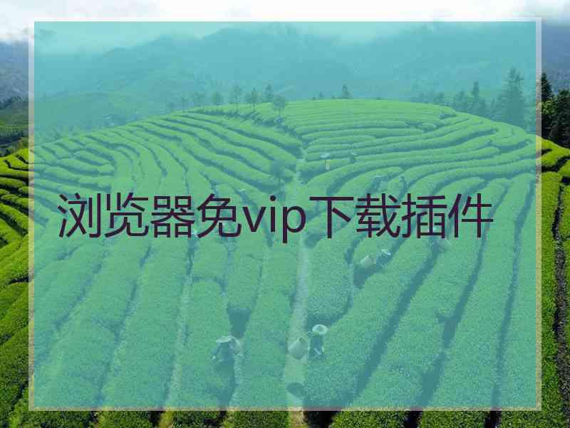 浏览器免vip下载插件