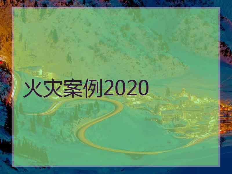 火灾案例2020