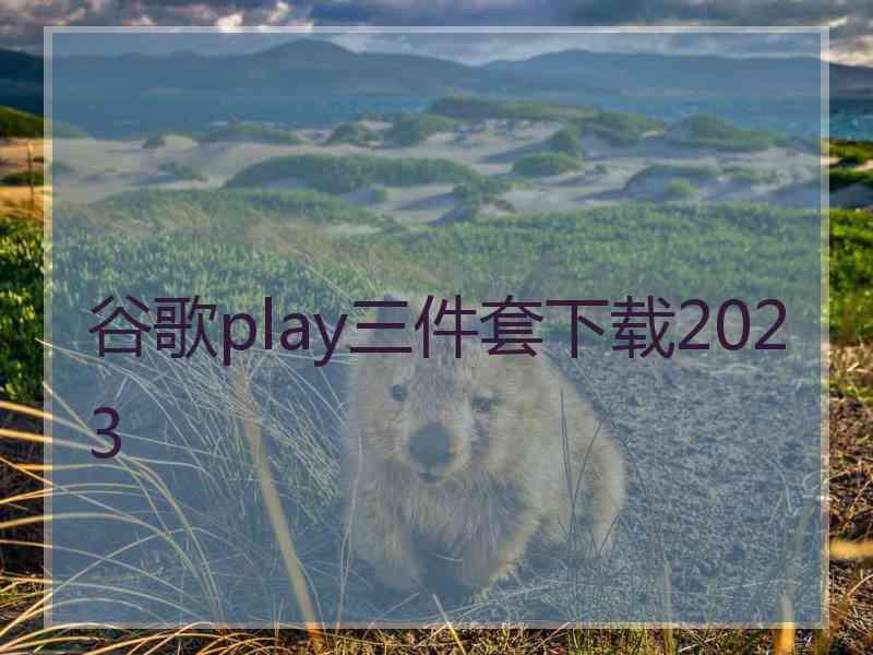 谷歌play三件套下载2023