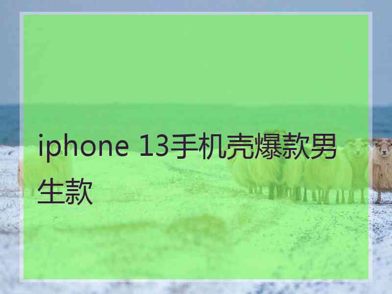 iphone 13手机壳爆款男生款