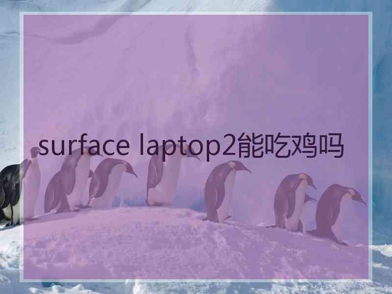 surface laptop2能吃鸡吗