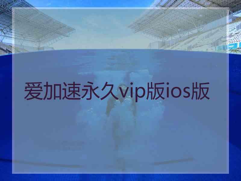 爱加速永久vip版ios版