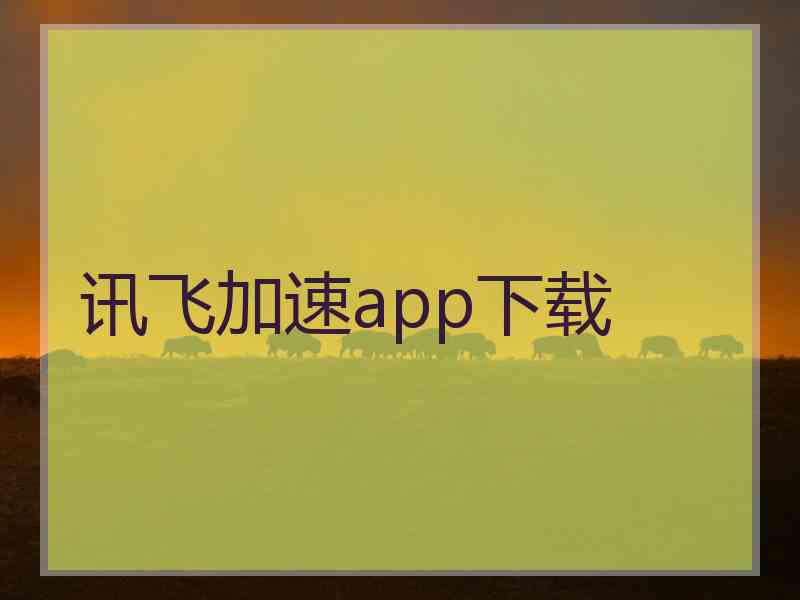 讯飞加速app下载