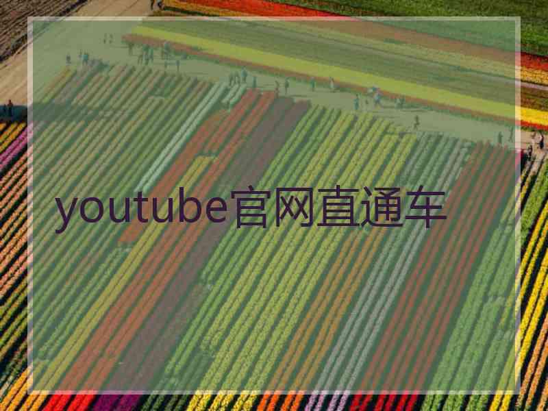 youtube官网直通车