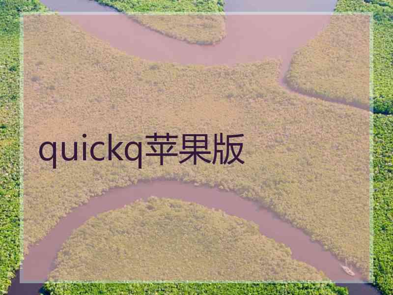 quickq苹果版