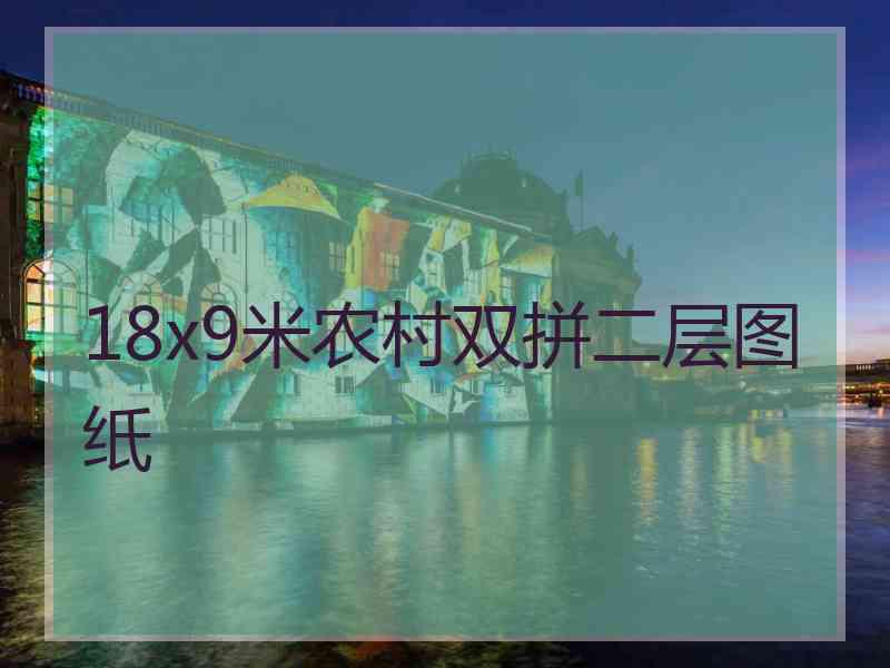 18x9米农村双拼二层图纸