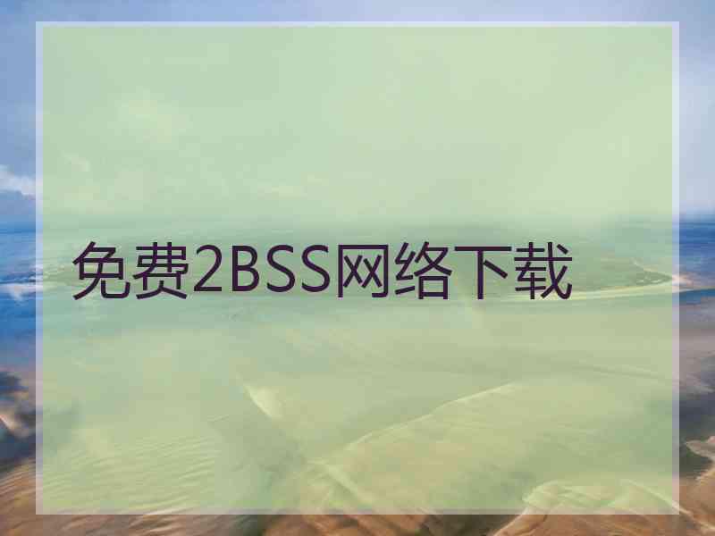 免费2BSS网络下载