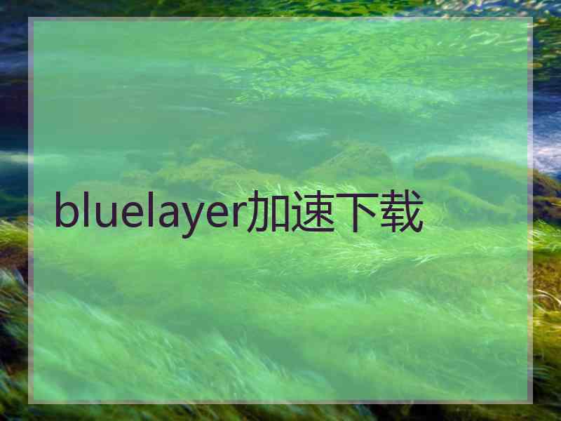 bluelayer加速下载