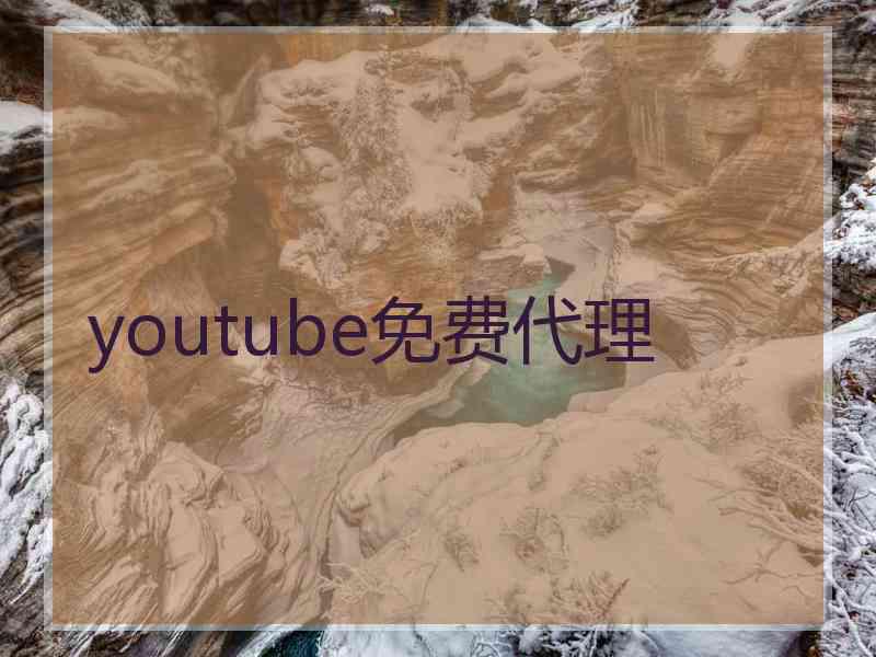 youtube免费代理