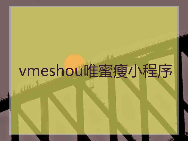 vmeshou唯蜜瘦小程序