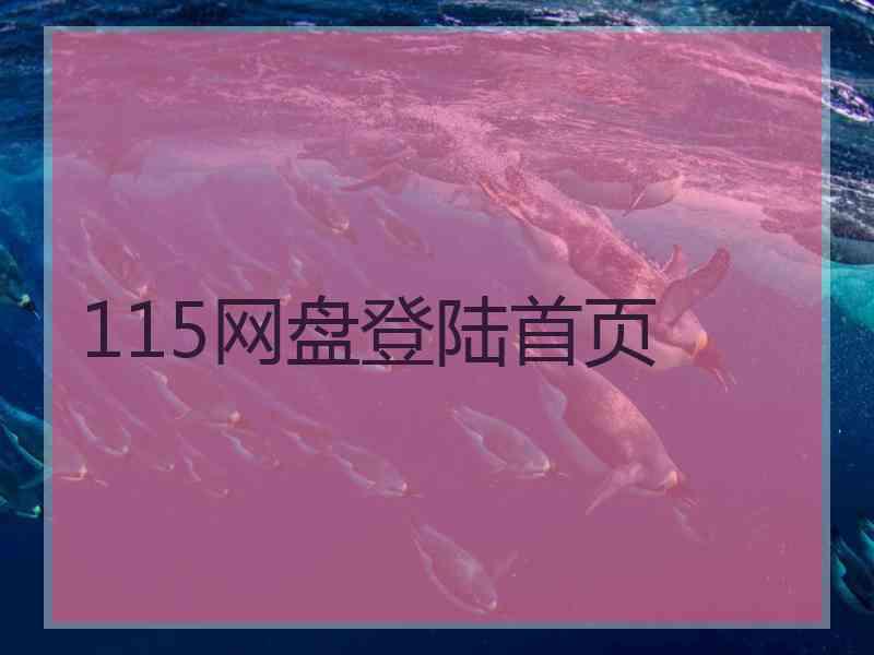 115网盘登陆首页