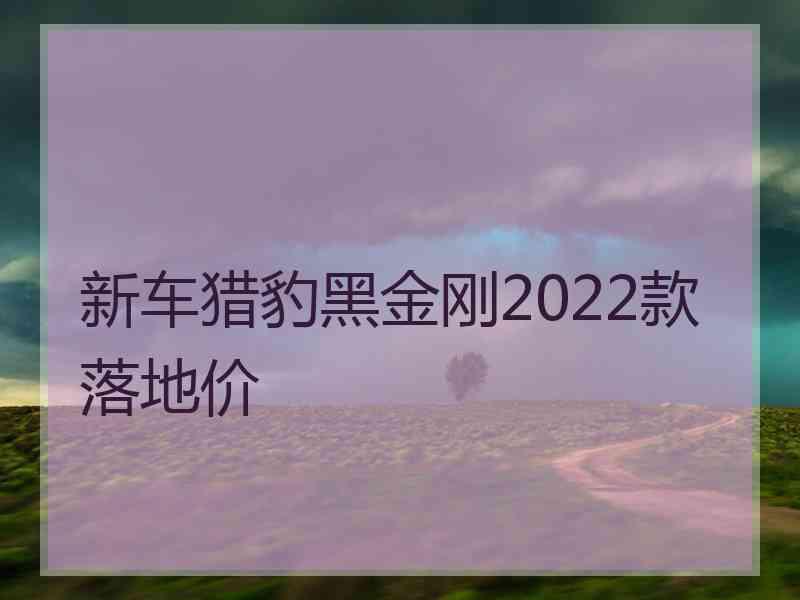 新车猎豹黑金刚2022款落地价