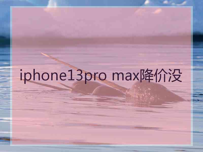 iphone13pro max降价没