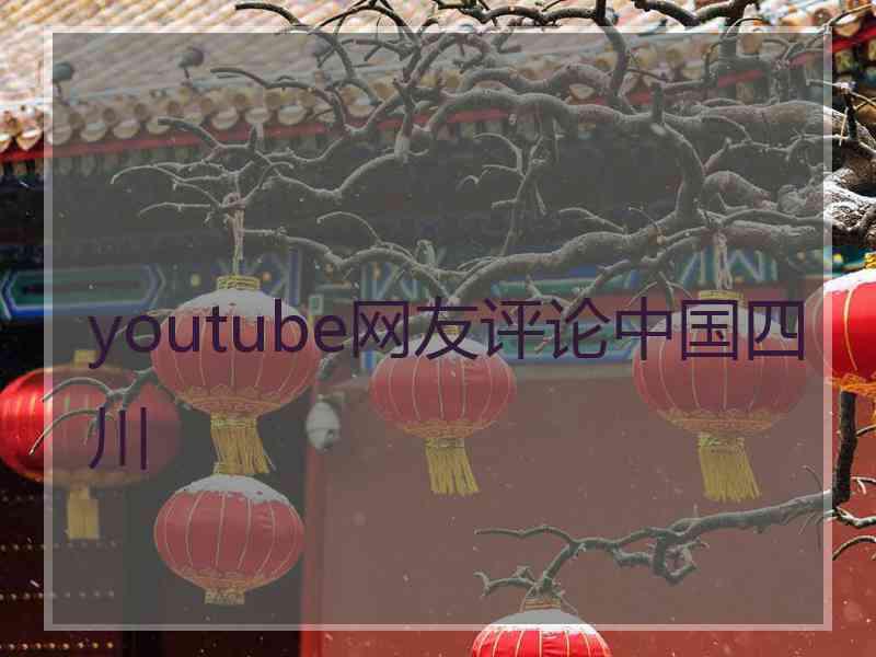 youtube网友评论中国四川