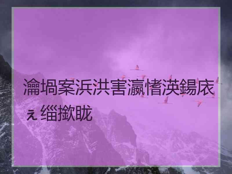 瀹堝案浜洪害瀛愭渶鍚庡ぇ缁撳眬