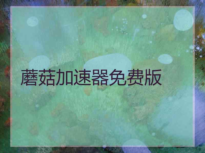 蘑菇加速器免费版