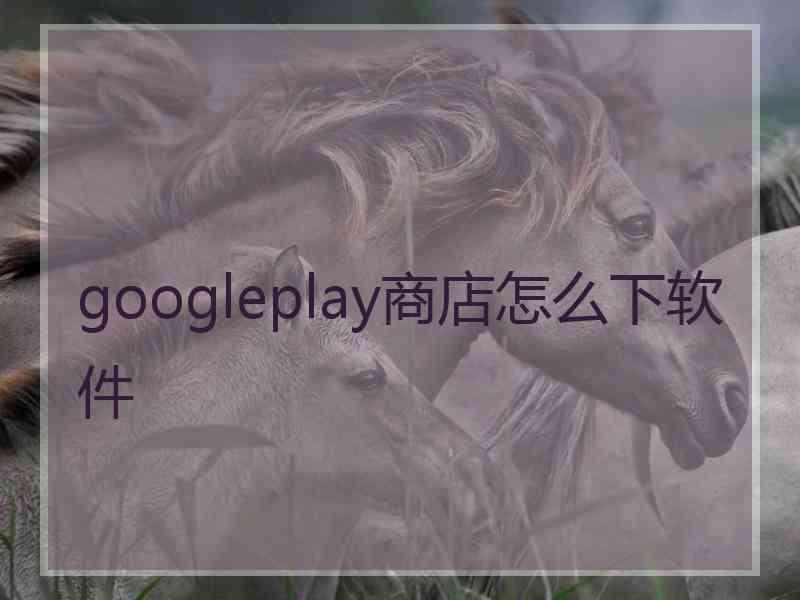 googleplay商店怎么下软件