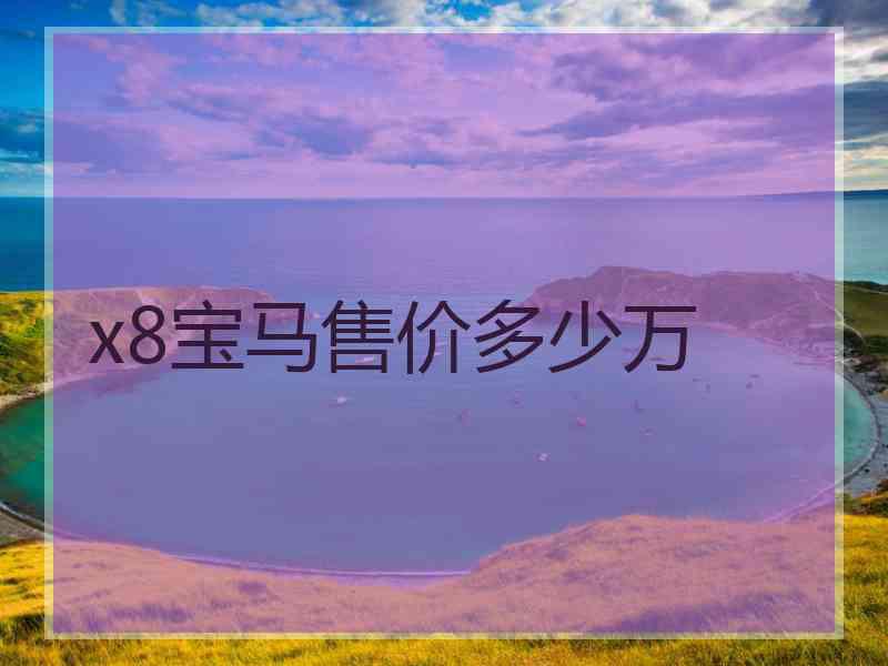 x8宝马售价多少万