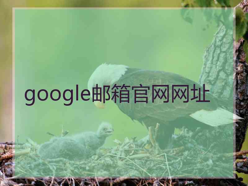 google邮箱官网网址