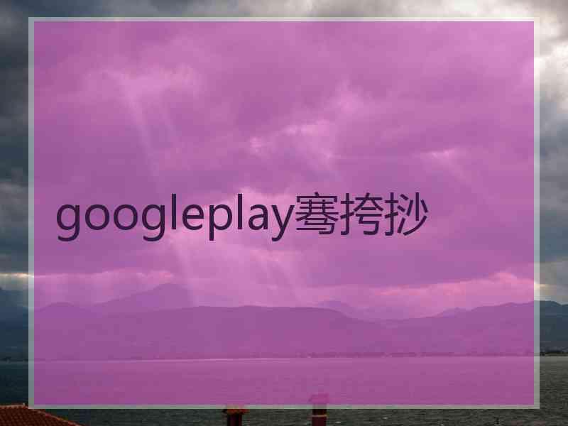 googleplay骞挎挱