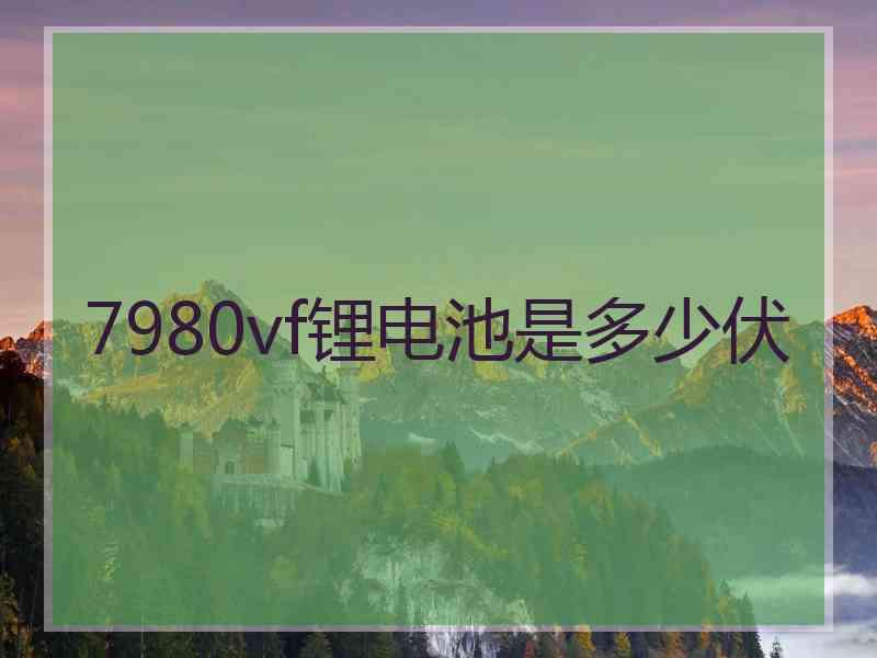 7980vf锂电池是多少伏