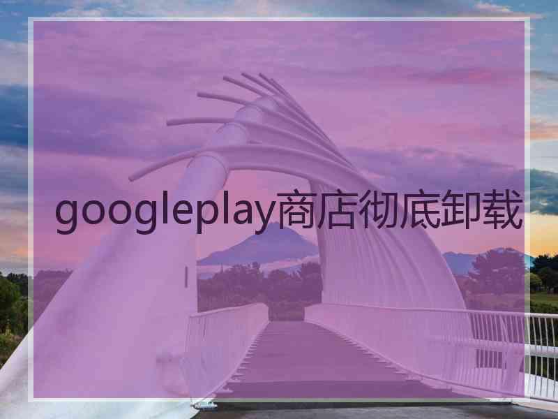 googleplay商店彻底卸载