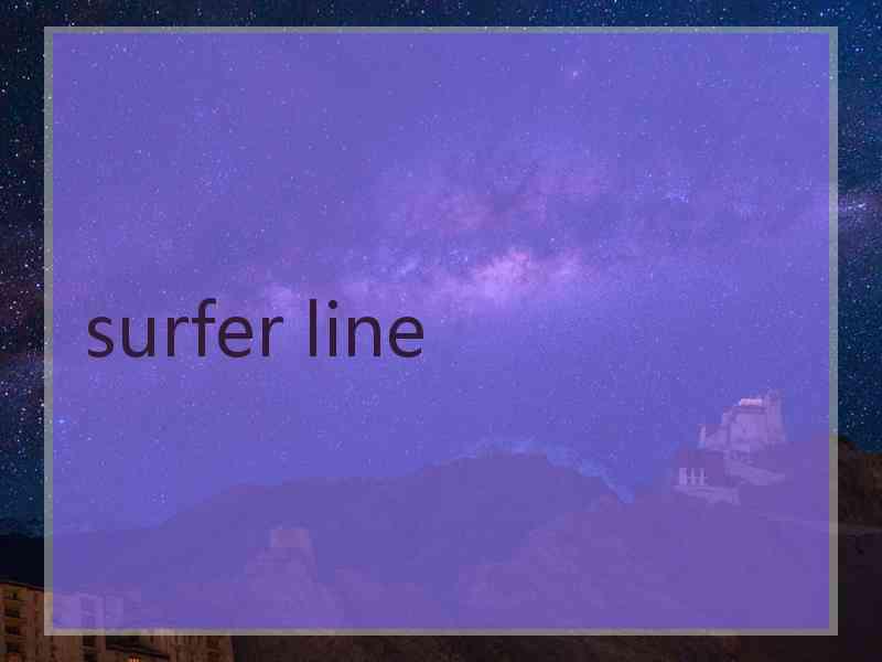 surfer line