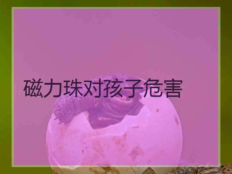 磁力珠对孩子危害