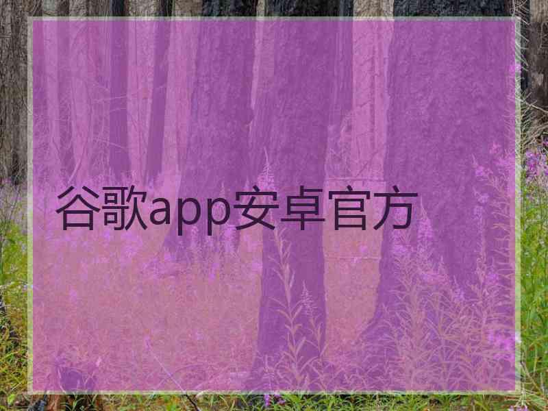 谷歌app安卓官方