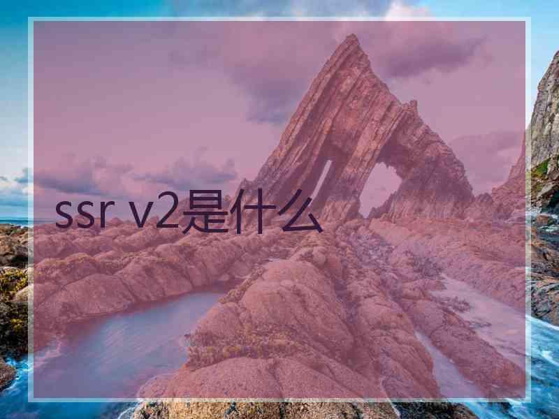 ssr v2是什么