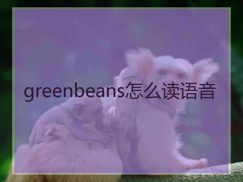 greenbeans怎么读语音