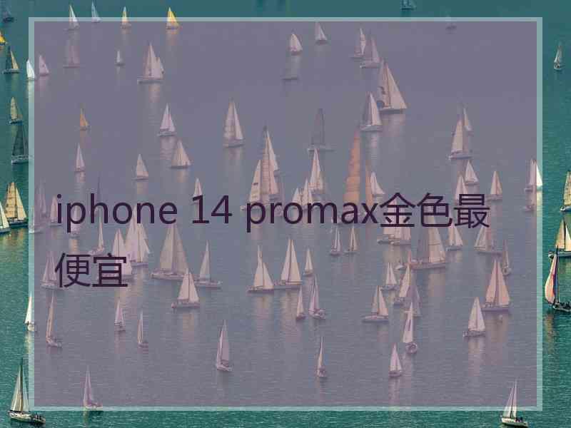 iphone 14 promax金色最便宜