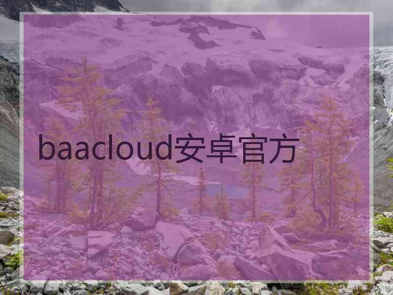 baacloud安卓官方