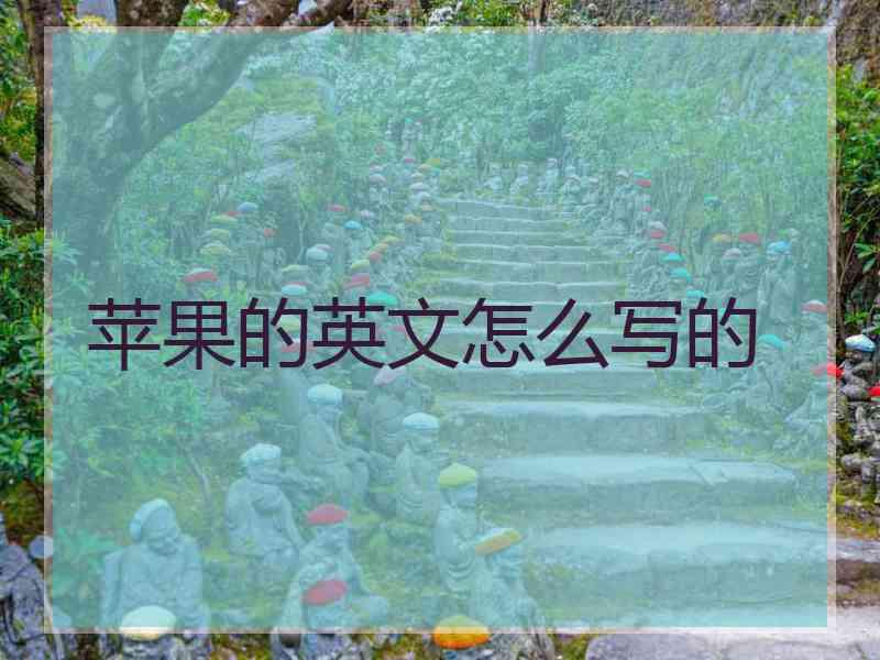 苹果的英文怎么写的