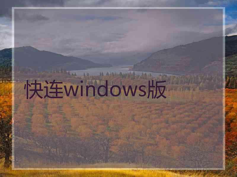 快连windows版