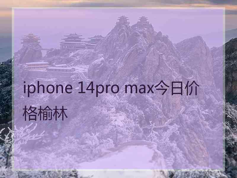 iphone 14pro max今日价格榆林