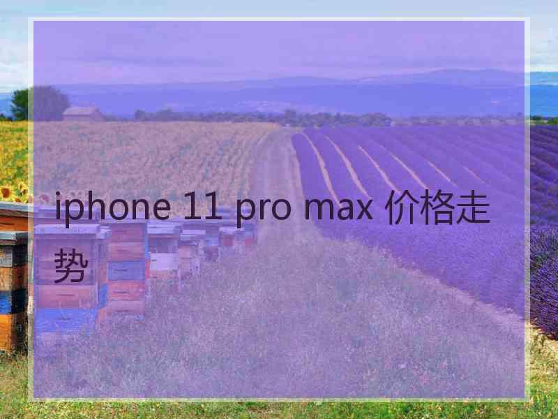 iphone 11 pro max 价格走势