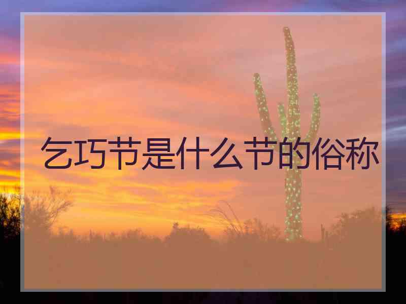 乞巧节是什么节的俗称