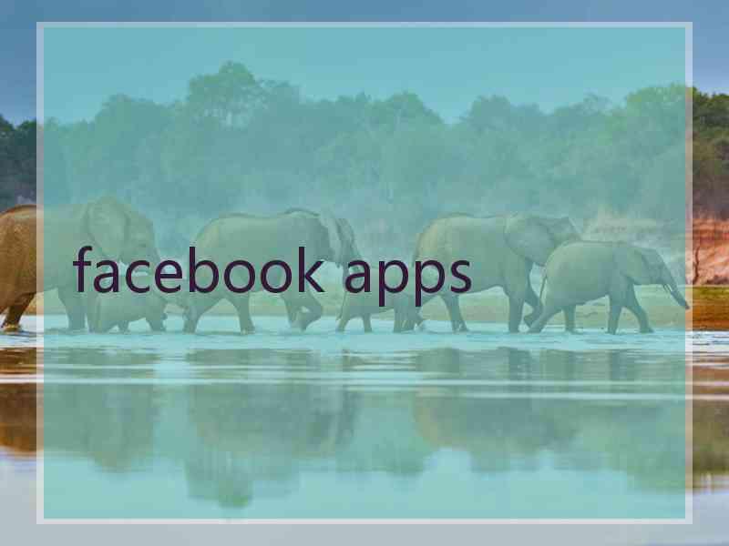 facebook apps