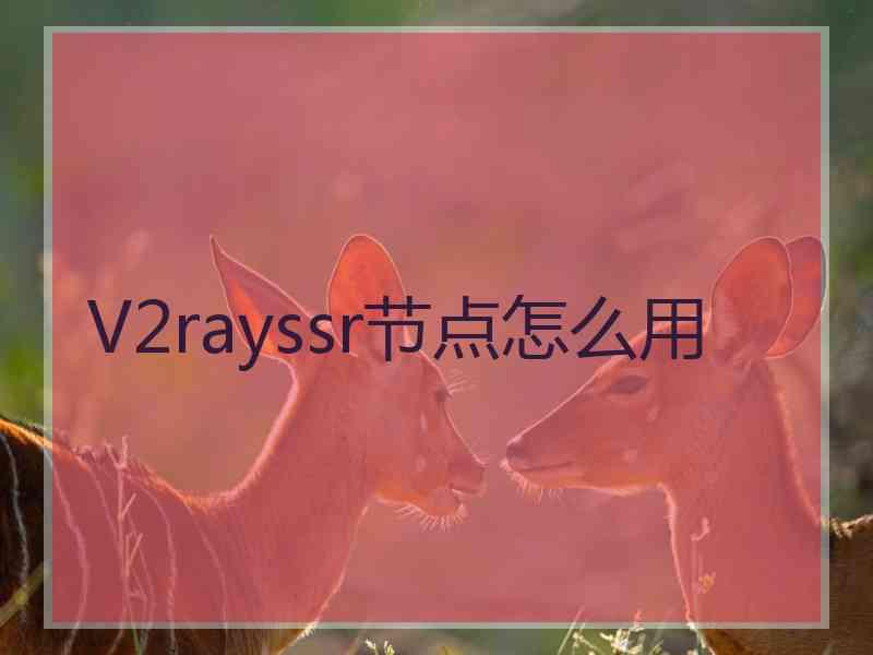 V2rayssr节点怎么用